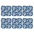 thumbnail image 2 of Pofeuu Rose Flowers Print Leather Coasters Set of 6, Round Cups Mugs Mat Pad for Home Kitchen Heat Resistant Drink Coasters,Square, 2 of 7