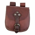 thumbnail image 5 of Kokiya Fanny Pack Medieval Waist Bag Wallet Purse Steampunk Waist Pouch PU Leather Belt Brown, 5 of 9