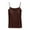 Coffee, variant on Sleeveless Tops for Women Women's Neck Sleeveless Knit Ribbed Fitted Casual Crop Tank Top Lacy Top Crop Camisole with Shelf Bra Tops Women Pack Weight Set Bar Sleep for Soft Lace Bra Ladies Sil Blue M
