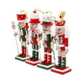 thumbnail image 4 of Runquan 4 Pieces Christmas Nutcracker Ornament Traditional for Weddings Xmas Party, 4 of 8