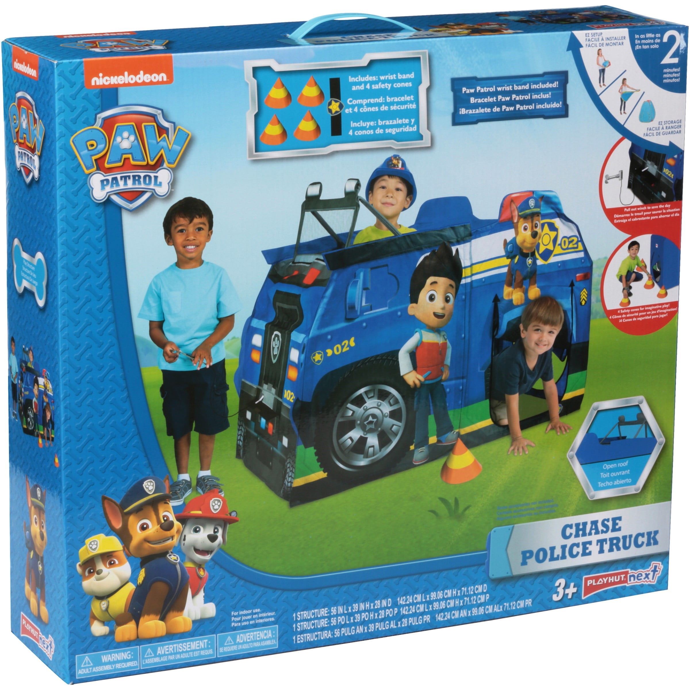 playhut paw patrol chase police truck playhouse