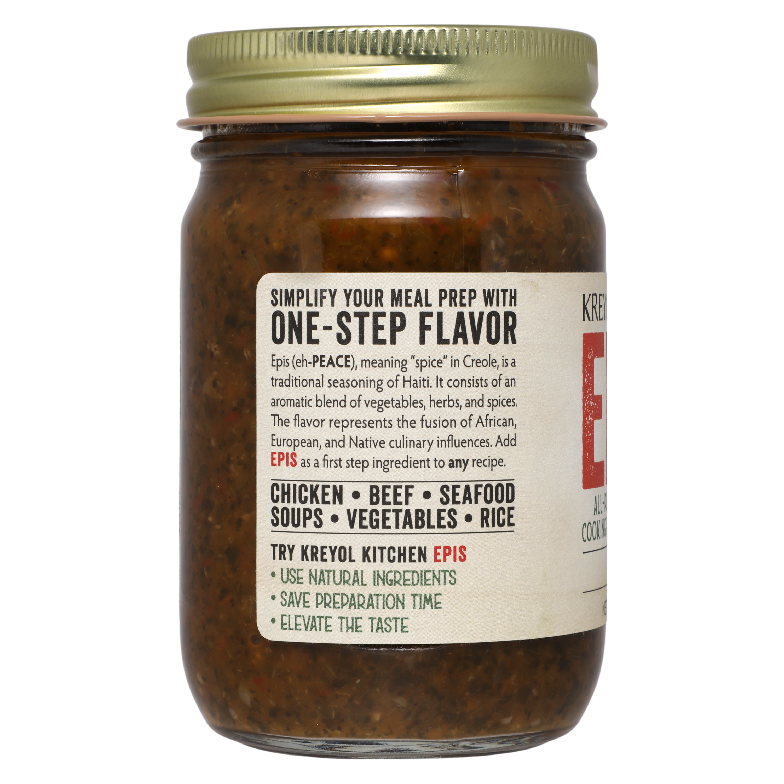 Kreyol Kitchen Haitian EPIS (Spicy) All- Purpose Marinade, Cooking Base and Seasoning