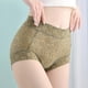 thumbnail image 4 of Women's French Ice Silk Lace Belly Panties High Waisted Ladies Briefs Sexy Underwear For Women 6-pack, 4 of 5