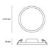 thumbnail image 3 of Estevez luminario LED empotrable FLAT DECO CCT, 12 Watts, 3 temperaturas, regulable, negro, 3 of 6