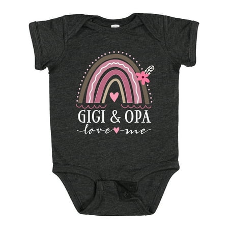 

Inktastic Gigi and Opa Love Me Rainbow Gift Baby Girl Bodysuit