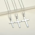 thumbnail image 5 of VESITIM Cross Necklace for Women Sterling Silver Plain Cross Pendant Necklace 0.79" Simple Jewelry Gifts for Men, 5 of 8