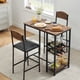thumbnail image 2 of Yeshouse Taburetes de bar, taburetes altos con asiento ancho tapizado, sillas de bar cuadradas modernas de cuero sintético con respaldo y reposapiés para isla de cocina, bar en casa y comedor, 2 of 7