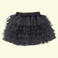 thumbnail image 4 of Ashirexll Summer Skirts, Midi Skirt, Toddler Girls Party Solid Color Net Yarn Princess Dress Skirt, 4 of 4