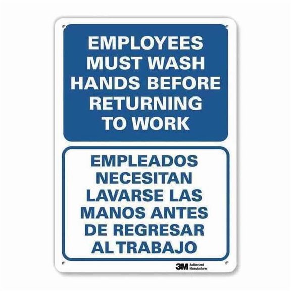 Lyle Hygiene Sign,10 in x 7 in,Aluminum U1-1046-RA_7X10