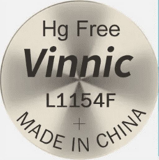 VINNIC LR44 L1154F AG13 Alkaline Coin Battery (10 Pack) 1.5v 110mAh