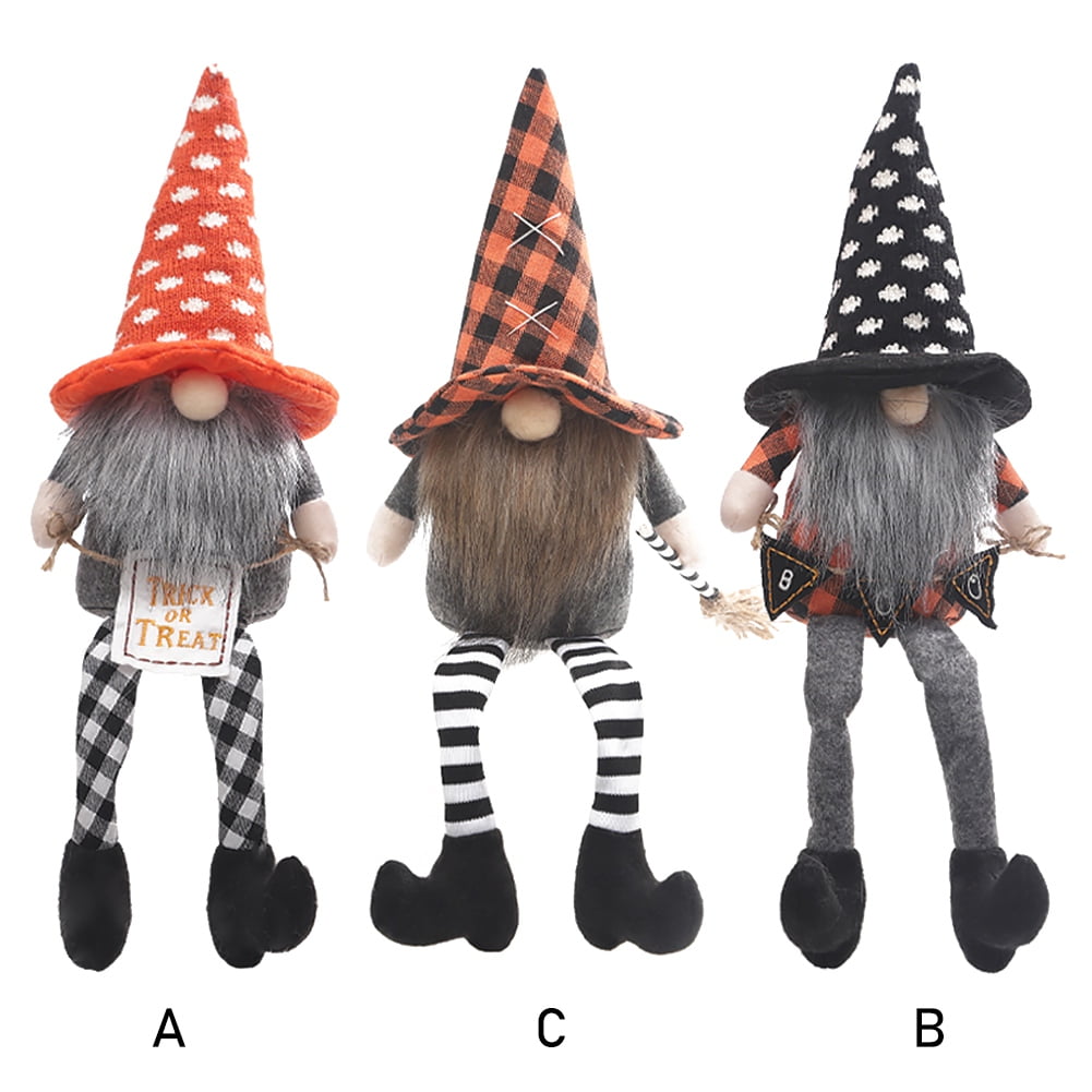 Halloween Gnomes Plush Doll Long Leg Dolls ,Handmade Background Ornaments, For Halloween Holiday Party Decorations