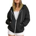 thumbnail image 5 of Godom Zip Up Y2k Hoodies for Women fall Casual Long Sleeve Sweatshirts 2025 Lightweight Comfort Soft Jackets, 5 of 5