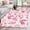 Pink, variant on Sage Green Leaf Bathroom Rug Washable 2x3 Entryway Rug Non Slip Vintage Botanical Ferns Country Plant Front Door Mat Low Pile Indoor Doormat Throw Floor Carpet for Kitchen Bedroom Entrance