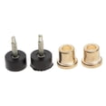 thumbnail image 1 of MERIGLARE High Hee Tips Protector Taps Stiletto Heel Caps Cover Shoes Dowel Lift 9mm Golden, 1 of 8