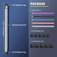 thumbnail image 3 of 5Pcs Stylus Pen for Touchscreen, Dual-Head Universal Capacitive Touch Screen Drawing Stylus Pen, High Sensitivity & Precision No Scratches Capacitive Pen, Multi-Color, 3 of 7