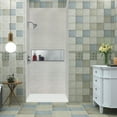 thumbnail image 2 of Transolid Swk483696 Saramar 48" W X 36" D X 96" H Three Panel Shower Wall Kit - Grey Beach, 2 of 7