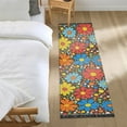 thumbnail image 3 of Yayeee Runner Rug for Bedroom 2'x6' Machine Washable Hallway Non Slip Mat, Cartoon Flowers, 3 of 8