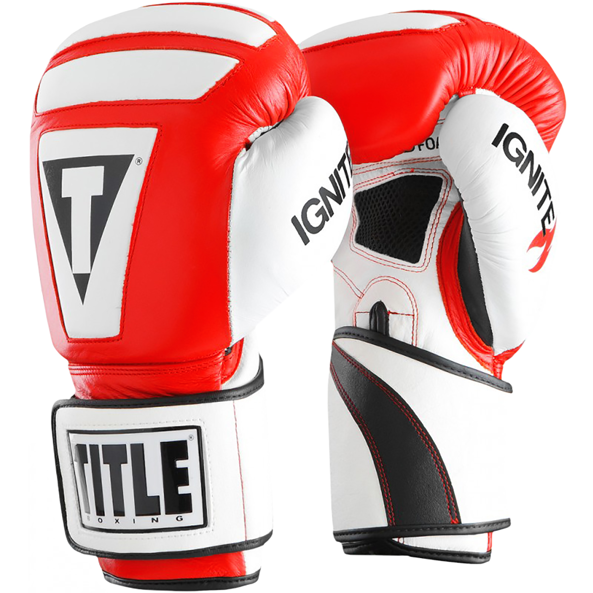 Title Boxing Gel Rush Hook and Loop Training Gloves