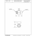 thumbnail image 4 of Westbrass 1/2" Shower Arm Volume Control Trickle Valve, Polished Chrome, D309-26, 4 of 4