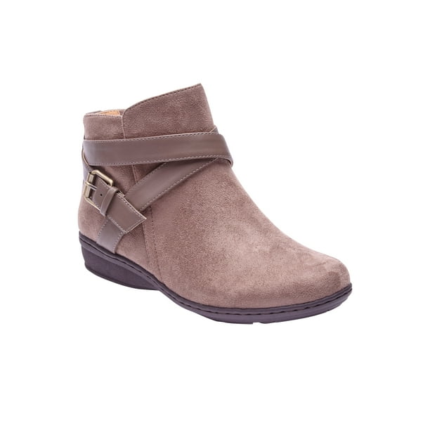 grey taupe booties