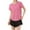 Pink, variant on AherBiu Workout Tops for Women Gym Top Tees Activewear Short Sleeve Lightweight Athletic Yoga Shirts