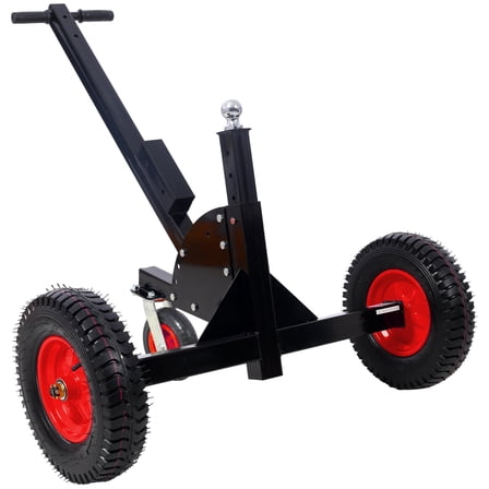 【LuckyNote】2-in-1 Heavy Duty 1500lbs Trailer Dolly - 2"Hitch Ball 24"-35.4" Adjustable Height for RV Boat Utility Trailers