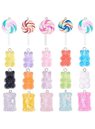 Polymer Clay Assorted Food Charms Pendants Stock Photo 1819173389