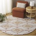 thumbnail image 2 of SAFAVIEH Pine Mariko Oriental Area Rug, Beige/Gold, 6' x 6' Round, 2 of 10