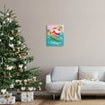 thumbnail image 2 of Who Needs Snow Surfing Santa Holiday Graphic Art Gallery Wrapped Canvas Print Wall Art, 2 of 7