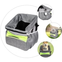WEUVEB Folding Grey Pet Bike Basket for Dogs and Cats, and Comfortable Carrier for Outdoor Rides