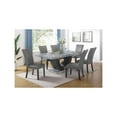 thumbnail image 3 of New Classic Furniture Lyra 7-Piece Wood Dining Table Set in Gray, 3 of 14