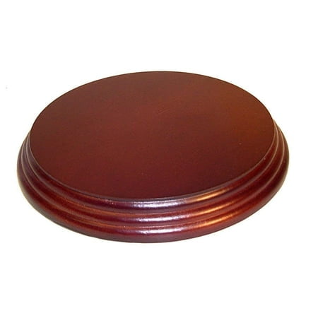 National Artcraft Base d'Affichage Ronde en Bois 6 Pouces" - Finition Noyer (Pkg/1)