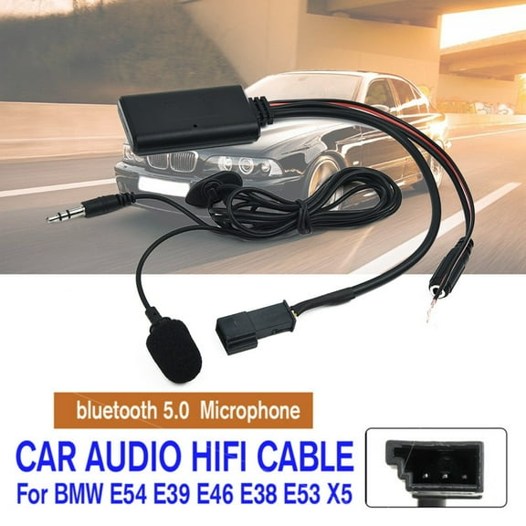Audio HIFI Cable Adaptor Bluetooth 5.0   Microphone For BMW E54 E39 E46 E38 E53