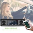 thumbnail image 2 of Terisass Audio Systems Multimedia Car Stereo MP3 Music Player Bluetooth Audio/Hands- Calling USB/SD/AUX/FM Input FM Radio Receiver Wireless Remote Control (12V), 2 of 5