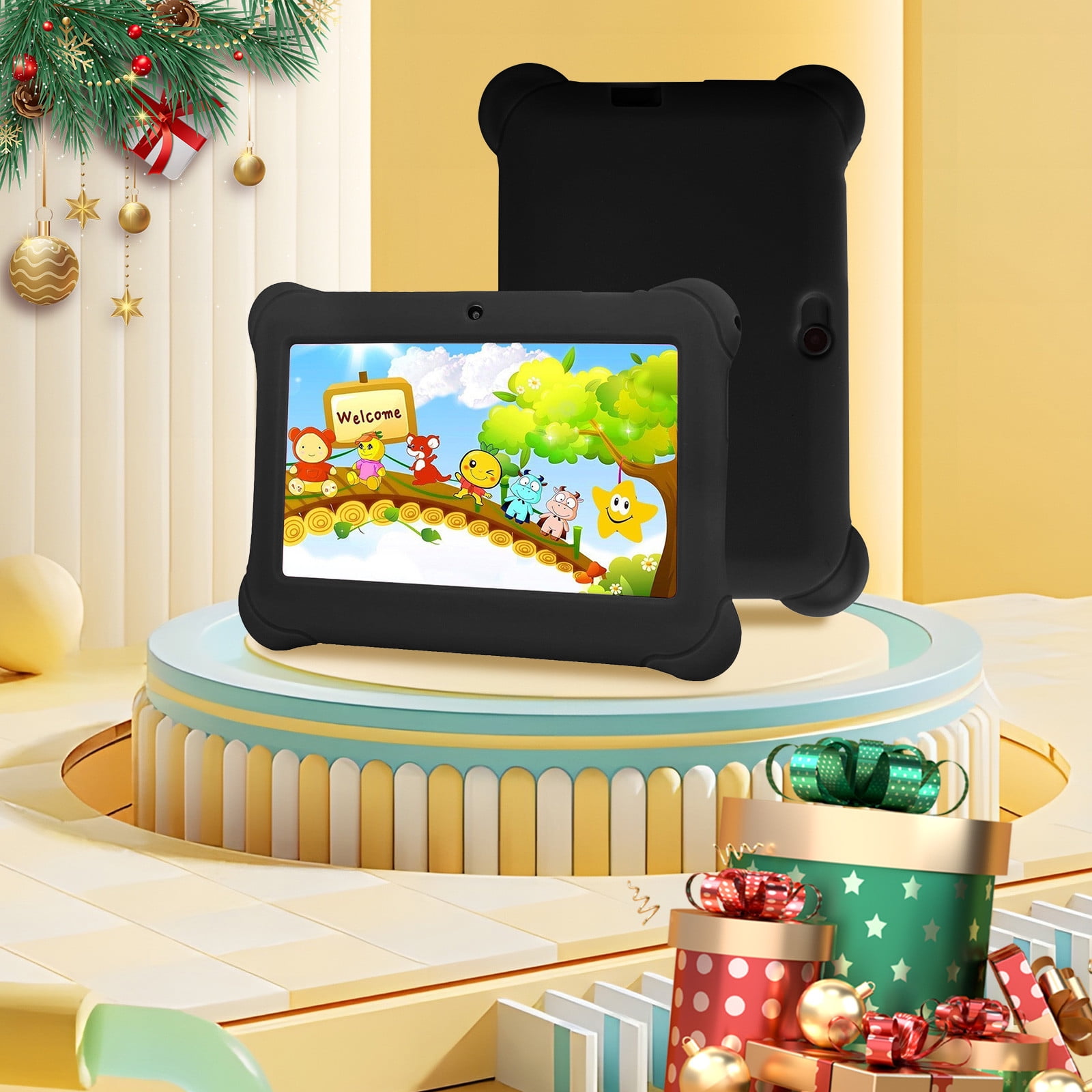 JikouIivo 7-inch Children's Tablet Computer Android Tablets Children's Early Education Learning Machine Parent-child Gift Machine Christmas Gift Built-in Dual Cameras