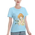 thumbnail image 2 of Women's Basic Short Sleeve T-Shirt Cardinal Girl Sakura, 2 of 6