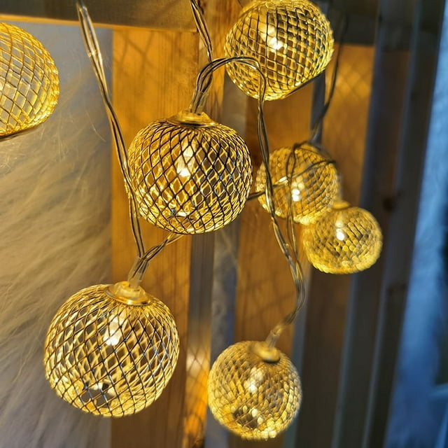 Funciona con pilas para el hogar, dormitorio, Navidad, fiesta, boda, decoración, Halloween, luces cálidas, 3 m, 20 LED