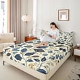 thumbnail image 4 of Castle Fairy Plants Leaves Twin Sheet Sets for Female Men,Flower Butterfly Bedding, 4 of 7