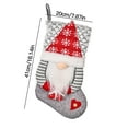 thumbnail image 2 of CuiLiyq Christmas Stockings with Cute 3D Plush Swedish Gnome Holding Gift Box, Xmas Hanging Stockings Christmas Decorations for Family Holiday Fireplace Party Decor (Gray), 2 of 2