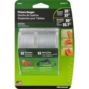 

Hillman Monkey Wall Hooks 35-Lbs. 15-Pk. 1 Pack