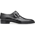 thumbnail image 4 of Belvedere Josh Black Genuine Ostrich Monk Strap Men’s Shoe (8), 4 of 5