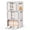 Light Gray, variant on Aokeyee Clothes Storage Bins with Metal Frame, Foldable Clothes Organizers Storage Containers for Clothes, Sheets, Blankets, Pillows 24L, 3 Pack Beige
