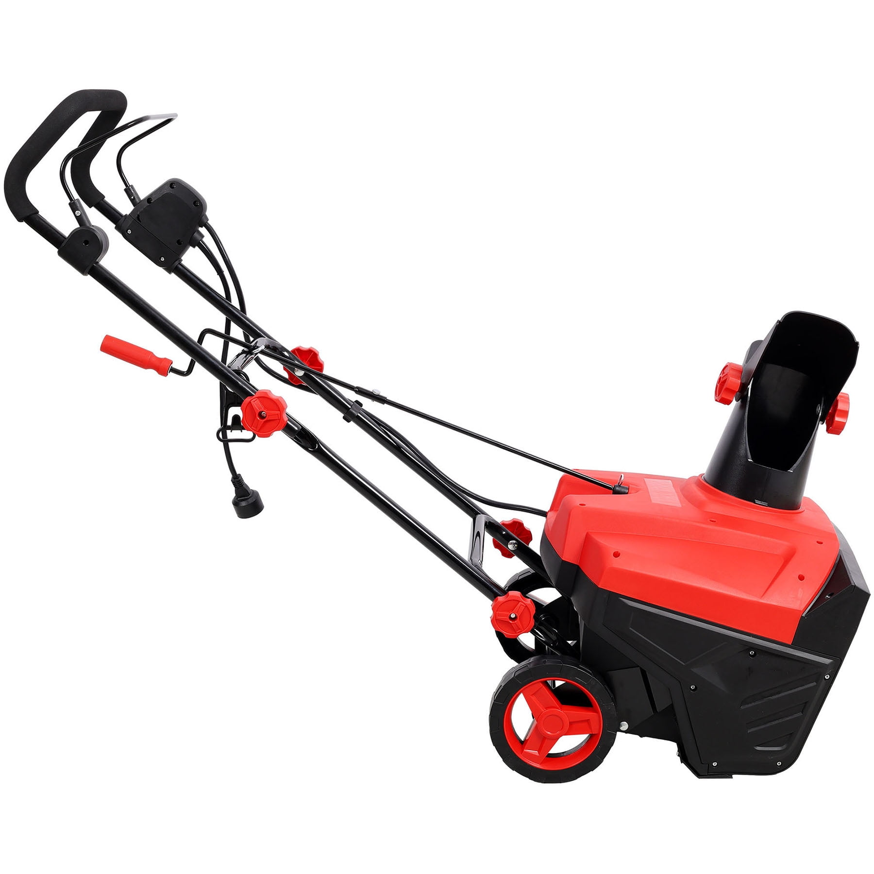 SHOME 20 " Corded Electric Snow Thrower with LED Headlights 15 Amp Motor Efficient Winter Snow Removal