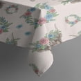 thumbnail image 3 of Beige Highland Cow Flower Wreath Pattern Rectangle Tablecloth 60"x84",Waterproof Polyester Rectangle Table Cloth, Wipeable Spillproof Polyester Tablecloth for Dining, Camping, Indoor and Outdoor, 3 of 5