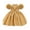 r-203Gold81, variant on MEZZALL Dresses Elegant Satin Bow Dress For Baby Girls Birthday Party Gown Boho Short Sleeve Crew Neck Solid Color Child Sundress