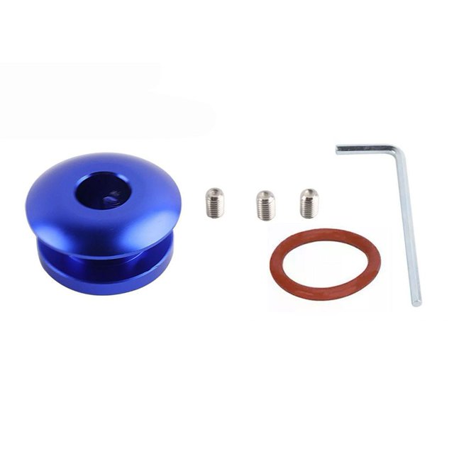 Butée de Pommeau de Changement Limiteur de Tête Base Fixe Boucle de Tête de Vitesse Aluminium Bleu