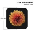 thumbnail image 3 of Balery 6 Pcs Orange Dalialeather Coasters Set, Drink Table Cup Coasters For Living Room Kitchen Coffee Decor, 3 of 9
