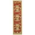 thumbnail image 1 of Unique Loom Fars Colorful Tribal Rug 2' 7 x 10' Runner Rust Red/Beige, 1 of 1