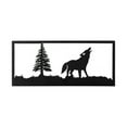 thumbnail image 2 of Meyda 162079 18 in. Lone Wolf Wall Art, Black, 2 of 3