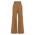 thumbnail image 6 of LLYwey on Sale Athletic Works Pants for Women Ladies' Solid Color Casual Commuting Suit Pants New Full Length Pants Trousers Regular Fitted Khaki M, 6 of 6